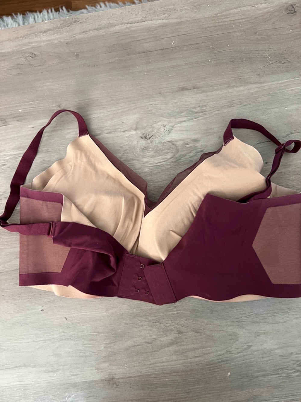 Honeylove Burgundy Wireless Bra - Picture 3 of 3